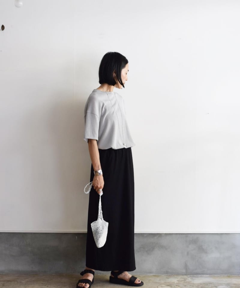 LIFFiL コットニーロングスカート　COTTONY LONG SKIRT 黒 LIFiLL（リフィル）公式｜COTTONY®（コットニー）ロングスカート