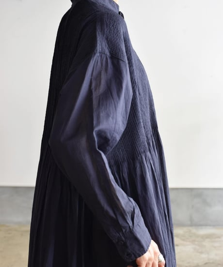 maison de soil/BANDED SHIRT DRESS