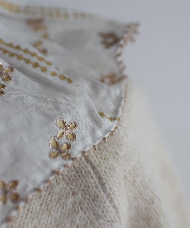 BUNON/FRILL COLLAR 刺繍つけ襟 | ALCOT
