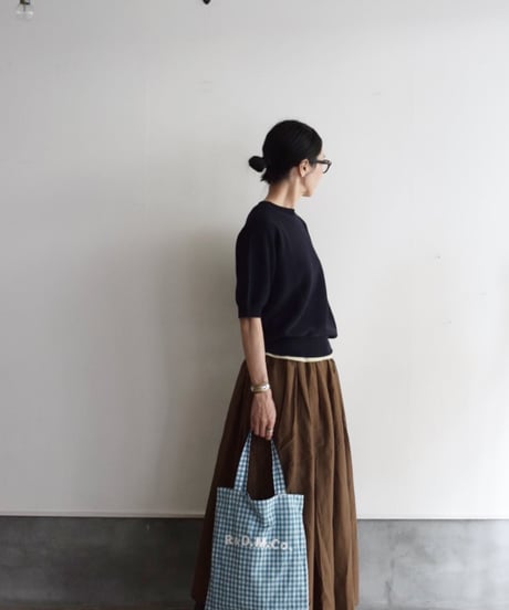 SOIL/COTTON SILK GATHERED SKIRT