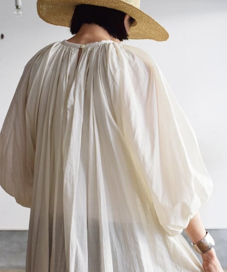 R&D.M.CO/GARMENTDYE  LAWN SMOCK DRESS