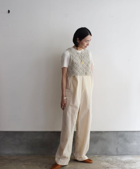 JOICEADDED/EMBROIDERED KNITTED VEST
