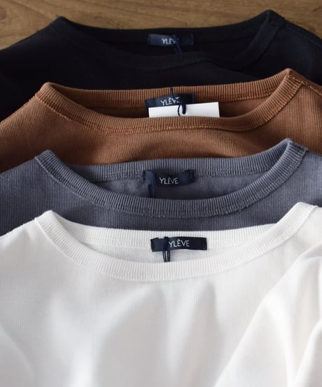 YLEVE/COTTON RIB PULL OVER