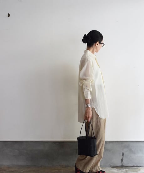 YLEVE / COTTON VOILE LAWN LONG SLEEVE SHIRT