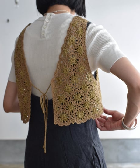 JOICEADDED/EMBROIDERED KNITTED VEST