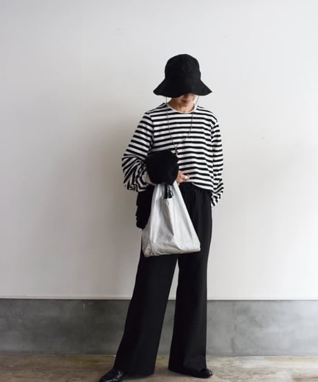 R&D.M.CO/裏起毛BORDER B.B.GATHER SLEEVE