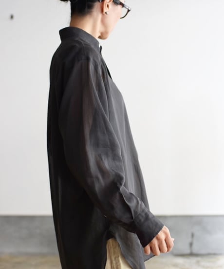 YLEVE / COTTON VOILE LAWN LONG SLEEVE SHIRT