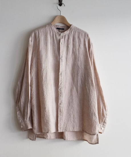 SALUE'/UNISEX BAND COLLAR SHIRT