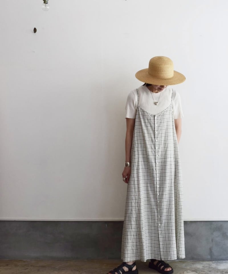 JOICEADDED/CHECK PATTERN CAMISOLE DRESS | ALCOT