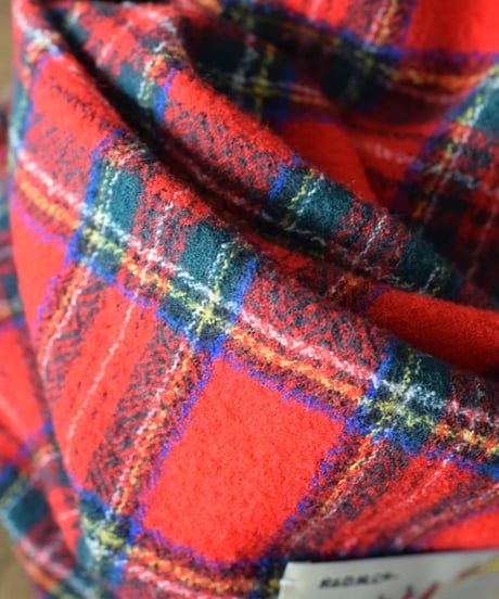 R&D.M.CO/WOOLTARTANCHECK MUFFLER