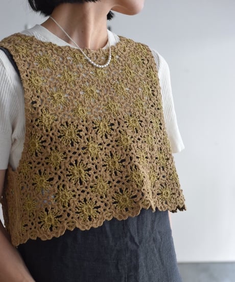 JOICEADDED/EMBROIDERED KNITTED VEST