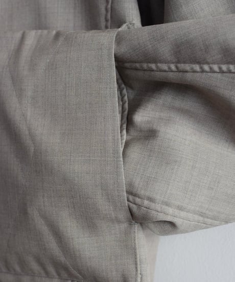 JOICEADDED/WOOL GABARDINE HALF COAT