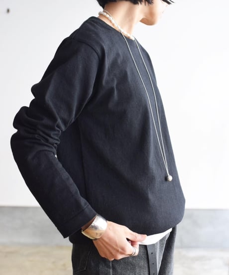 R&D.M.CO/KNIT&SEW CREWNECK SHIRT