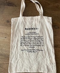 R＆Ｄ.M.CO/LINEN TOTE BAG