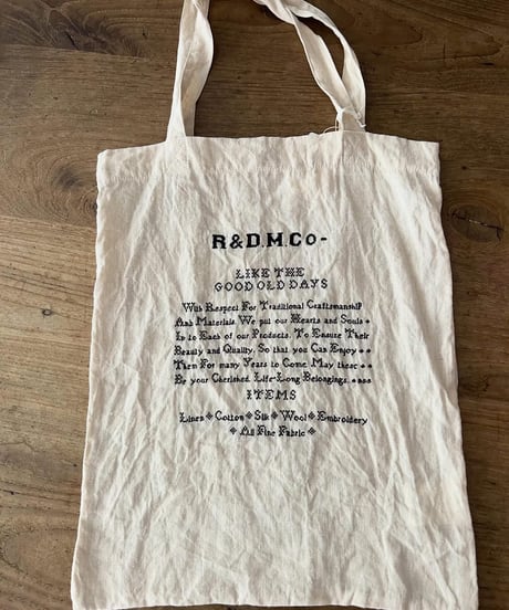R＆Ｄ.M.CO/LINEN TOTE BAG