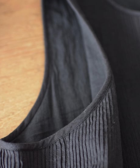 maison de soil/MINI PINTUCK NO/SL PULLOVER DRESS