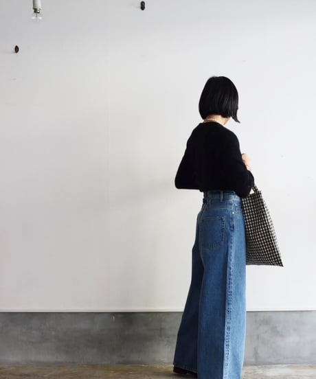 YLEVE/DENIM HIGH  WAIST WIDE