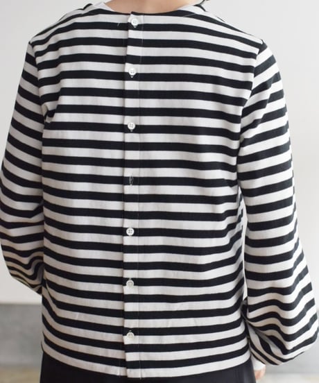 R&D.M.CO/裏起毛BORDER B.B.GATHER SLEEVE