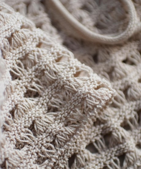 JOICEADDED/TRIANGLE PATTERN KNIT CARDIGAN