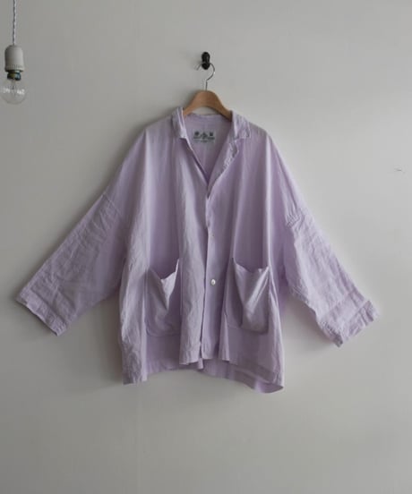 R&D.M.CO/GARMENT DYE OPEN COLLAR WORK JAKET