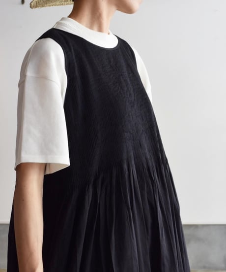 maison de soil/MINI PINTUCK NO/SL PULLOVER DRESS