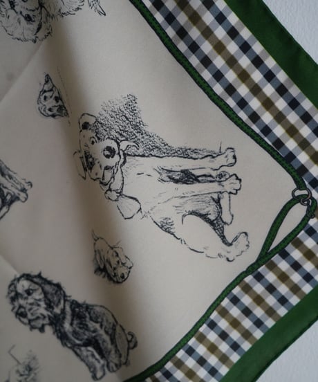 R&D.M.CO/SKETCH BOOK PANEL SILK SCARF
