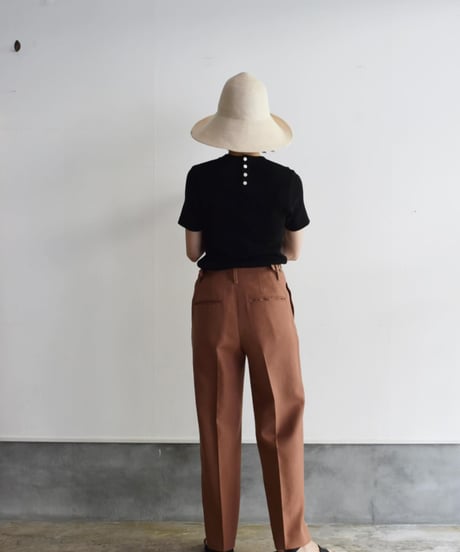 R&D.M.CO/RIB KNIT&SEW HALF SLEEVE