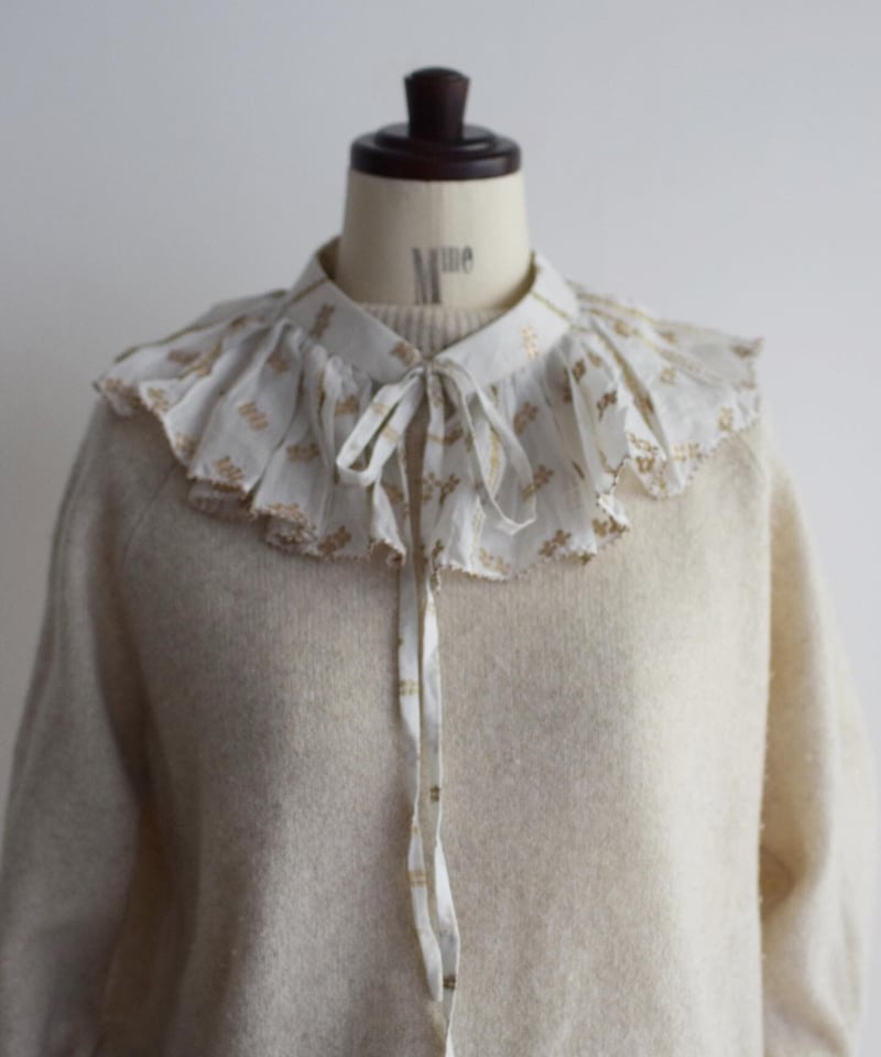 BUNON/FRILL COLLAR 刺繍つけ襟 | ALCOT