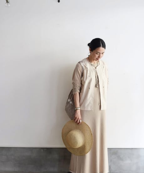 JOICEADDED/LEAVES ENBROIDERED VEST