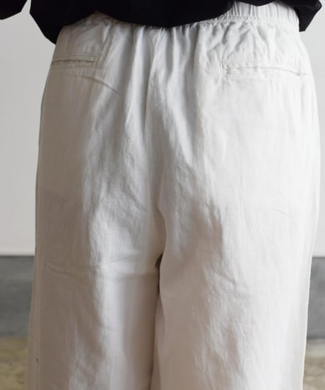 maison de soil/LINEN DENIM EASY WIDE PANTS