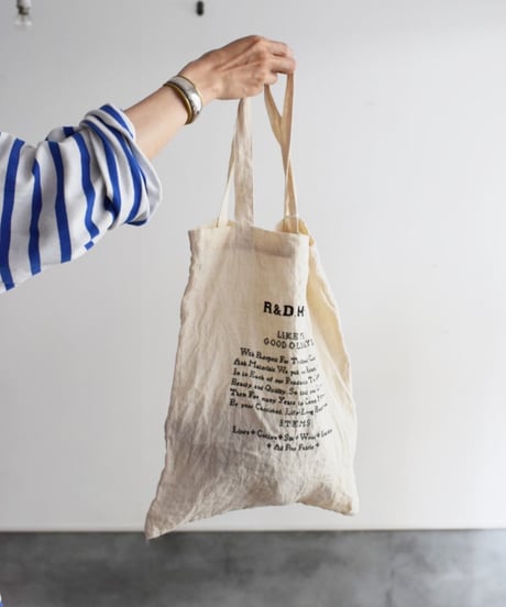 R＆Ｄ.M.CO/LINEN TOTE BAG