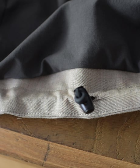 JOICEADDED/WOOL GABARDINE HALF COAT