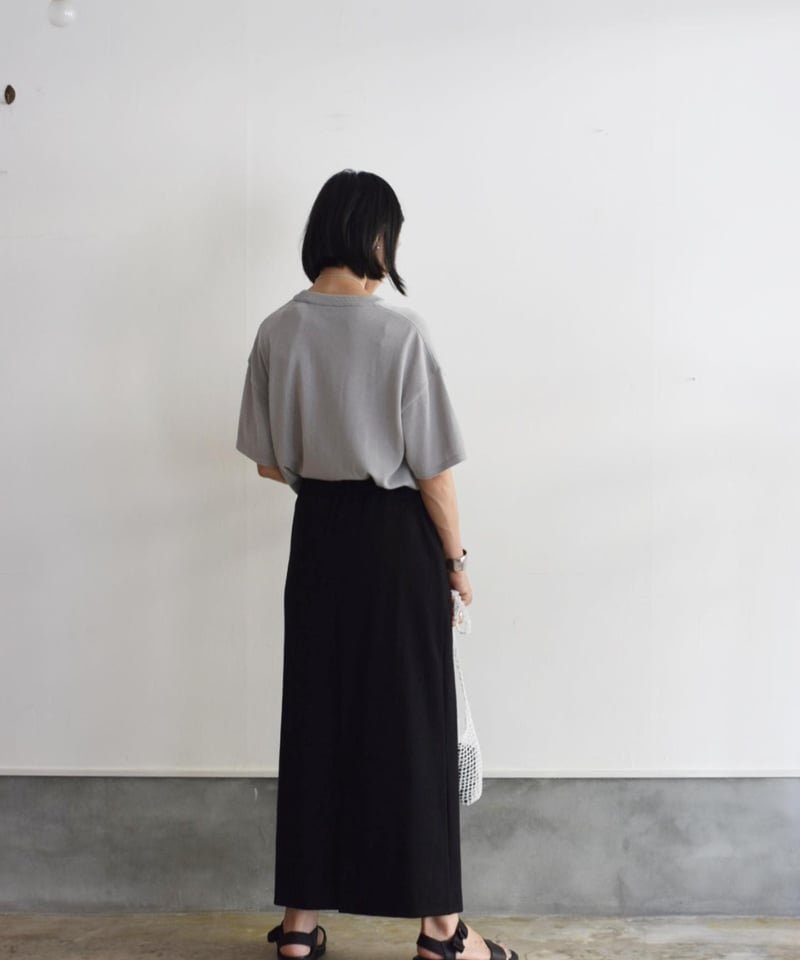 LIFFiL コットニーロングスカート COTTONY LONG SKIRT 黒 LIFFiL コットニーロングスカート COTTONY LONG SKIRT 黒 LIFiLL