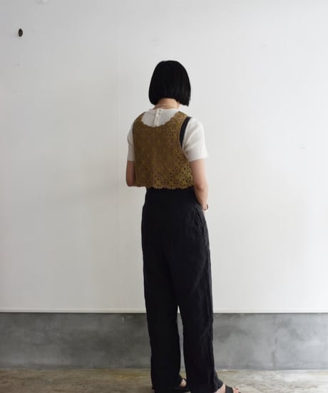 JOICEADDED/EMBROIDERED KNITTED VEST
