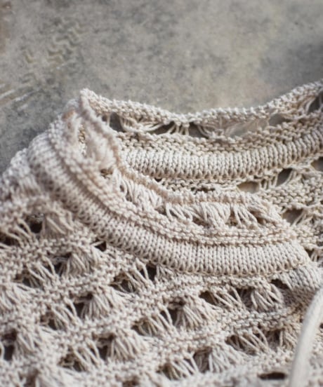 JOICEADDED/TRIANGLE PATTERN KNIT CARDIGAN
