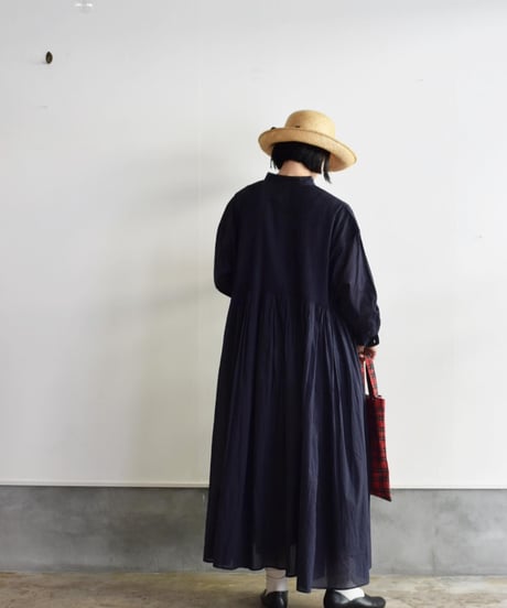 maison de soil/BANDED SHIRT DRESS