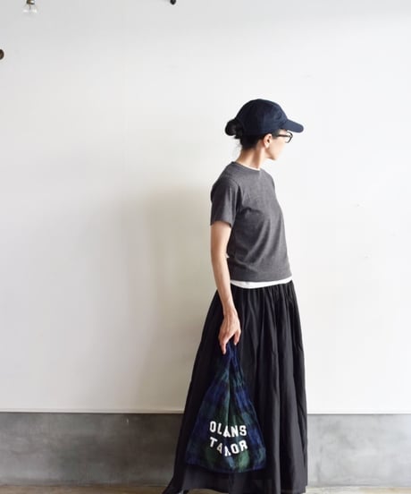 SOIL/COTTON SILK GATHERED SKIRT