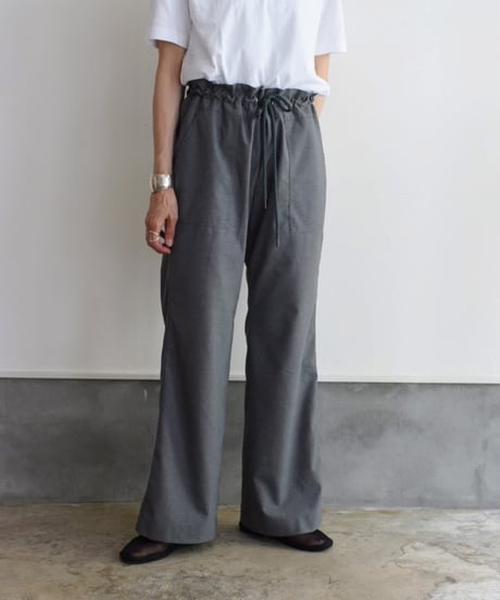 MEYAME/COMFORTABLE DRAWCOARD PANTS