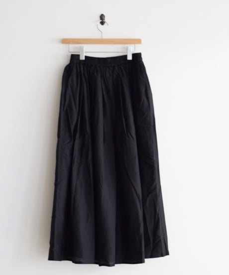 SOIL/COTTON SILK GATHERED SKIRT