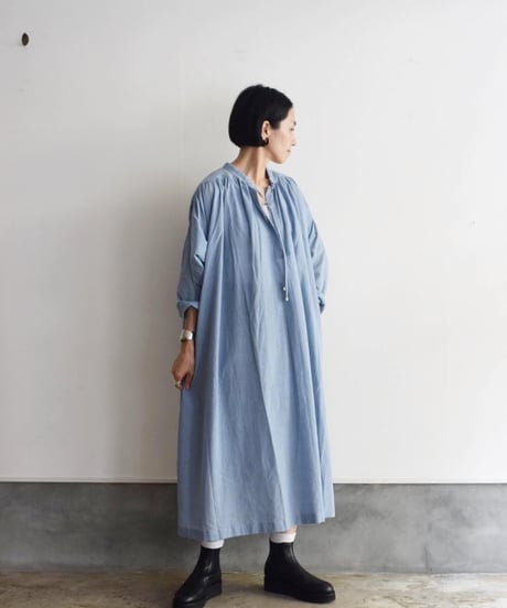 BUNON/GATHER DRESS