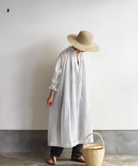 BUNON/GATHER DRESS