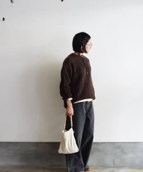 YLEVE/MOHAIR NAPPING KNIT PULOVER