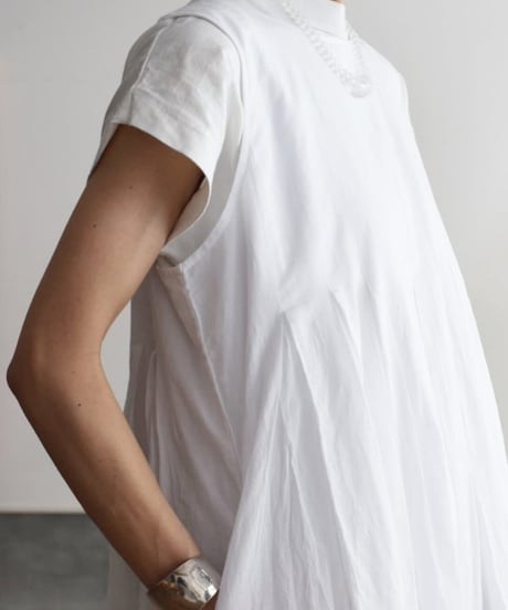 maison de soil/ORGANIC VOILE PLANE INVERTED PLEAT DRESS