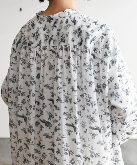 R&D.M.CO/GARDEN STAND COLLAR LONG SHIRT