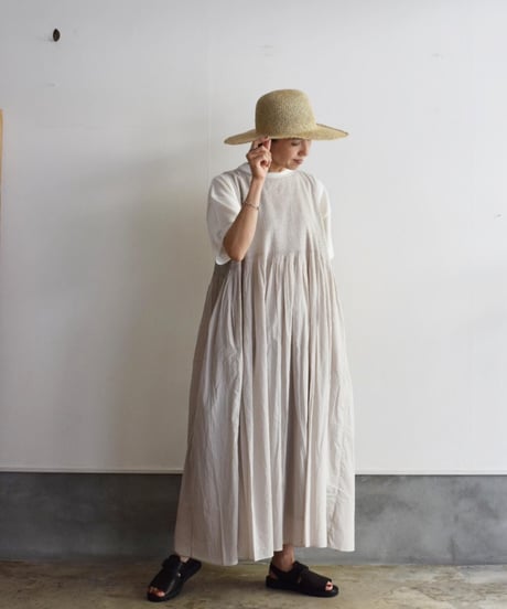 maison de soil/MINI PINTUCK NO/SL PULLOVER DRESS