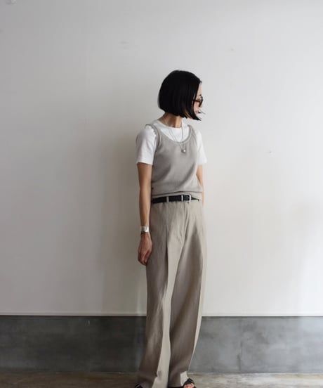 Nikki ESSENTIAL PIEACES/WASHI COTTON KNIT TANK TOP