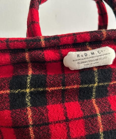 R&D.M.CO/WOOL TARTAN CHECK MARCHE BAG