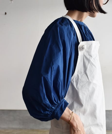 R＆Ｄ.M.CO/INDIGO BLUE GATHER SMOCK