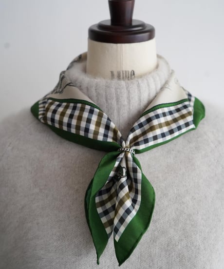 R&D.M.CO/SKETCH BOOK PANEL SILK SCARF