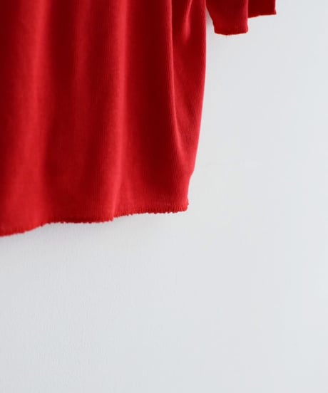 MEYAME/SOFT RIB HALF SLEEB TEE
